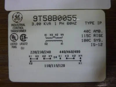 USED GENERAL ELECTRIC 9T58B0055
