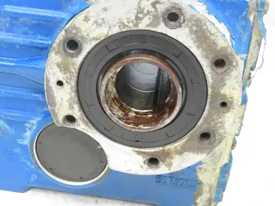 STM OMF 71 Helical Gearbox 179.6:1 Reducer 10rpm 35mm Hollow Shaft