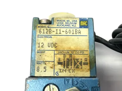 USED MAC VALVES PNEUMATIC SOLENOID VALVE 1/4" PORTS