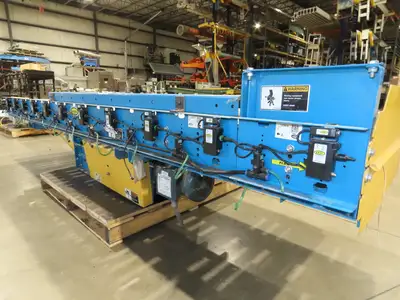 Hytrol ABEZ 30"x 11' EZLogic Accumulation Roller Conveyor 27"BF Center Drive 3PH
