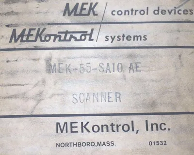 NEW MEKONTROL MEK-55-SA10 AE SCANNER MEK55SA10AE