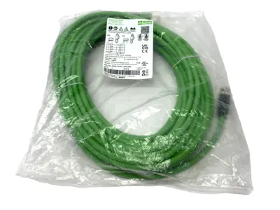 New | in-Stock Murrelektronik Double End Ethernet Cable Male RJ45 4-Pole 15m Cable & Wire Michigan US | Maverick Industrial Sales #1463128