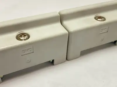 Used SMC End Block Left LOT OF 2 Pump & Valve Parts Michigan US | Maverick Industrial Sales #1391878