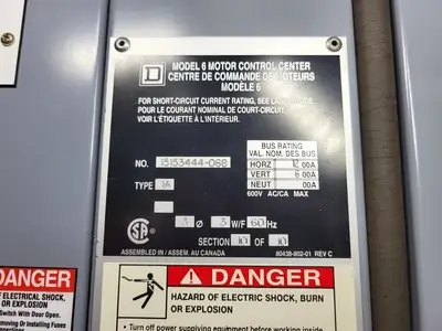 USED SQUARE D MODEL 6