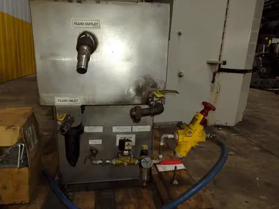 40" X 40" BETTER ENGINEERING MODEL #F4000-LXP ROTARY TABLE PARTS WASHER: YOBRO #24041