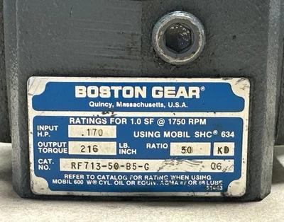 NEW Boston Gear RF713-50-B5-G