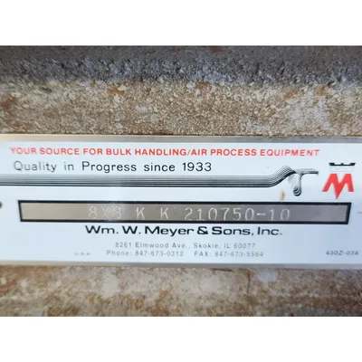 USED WM. W. MEYER & SONS, INC. 8X8 KK