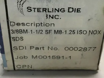 NEW STERLING DIE 4-N1-S8-092
