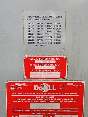 USED 1973 DOALL 3613-0
