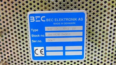 BEC Elektronik AS BUF-121-SIO-V2 Operator Interface BEC 121 Dual I/O Used
