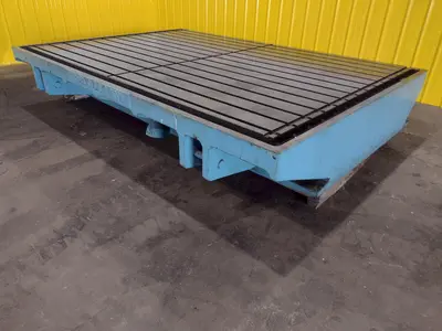 90'' X 130'' T SLOTTED LAYOUT TABLE / FLOOR PLATE: STOCK 17536