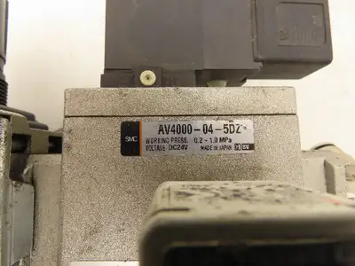 SMC AW40-04CE Filter Regulator With Soft Start Valve And 3 Port Lock Out Valve