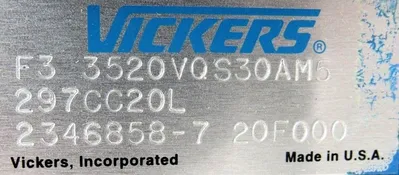 NEW VICKERS F3-3520VQS30AM5 PUMP F33520VQS30AM5 297CC20L 2346858-7