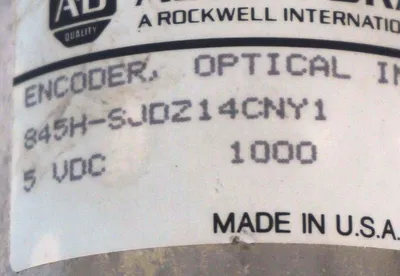 NEW ALLEN BRADLEY 845H-SJDZ14CNY1 OPTICAL ENCODER SER. B , 845HSJDZ14CNY1