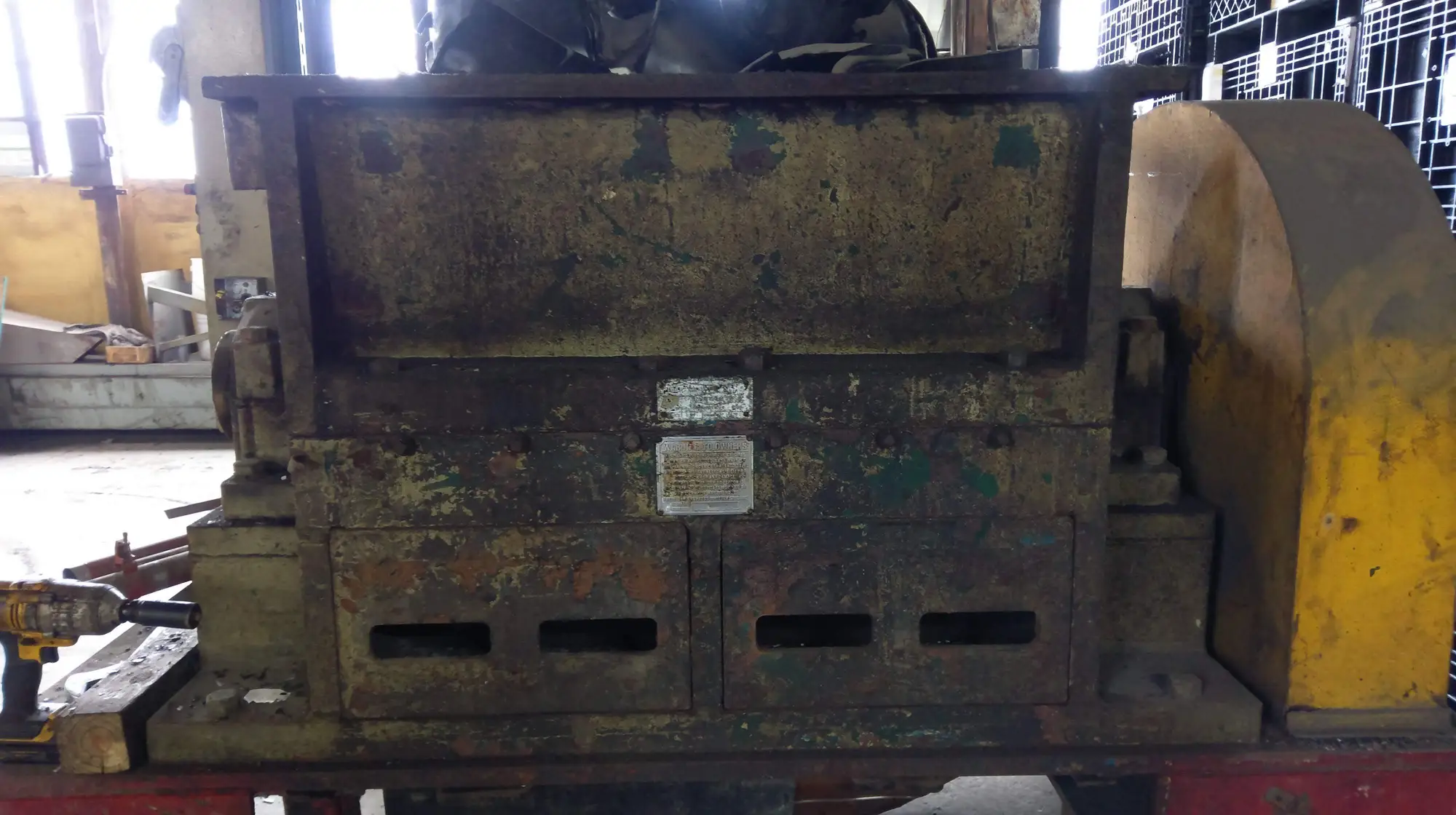 25" x 37" Used AllSteel-Entoleter Granulator