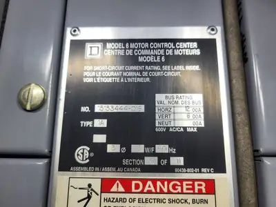USED SQUARE D MODEL 6