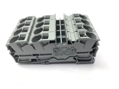 USED WAGO TOPJOBS FEED-THROUGH TERMINAL BLOCK LOT OF 4