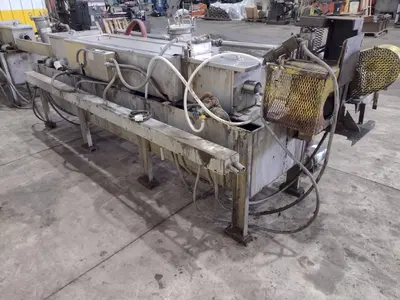 4" CAPACITY ULTRASONIC BAR & TUBE CONTINUOUS WASHER: STOCK #22589