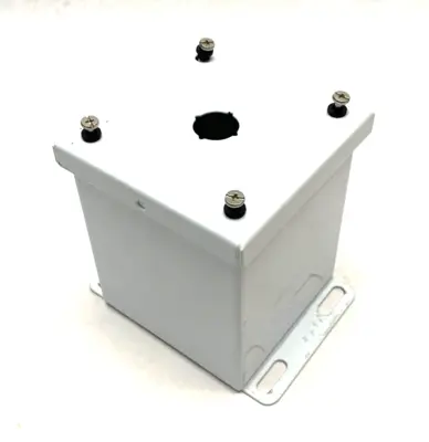 Used SAGINAW CONTROL & ENGINEERING PUSHBUTTON ENCLOSURE 4" X 4" WHITE STEEL Electrical Boxes | Maverick Industrial Sales #1119869