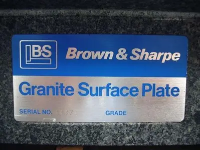 USED BROWN & SHARP SURFACE PLATE