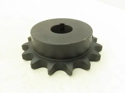 Tsubaki H80B15F-1-3/8 Roller Chain Sprocket 15 Tooth 1-3/8" Bore Lot Of 3