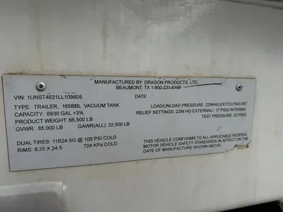Used 2020 DRAGON 165BBL VACUUM TANK Vacuum Trailers Minnesota US | Carco Truck & Equipment #1514077