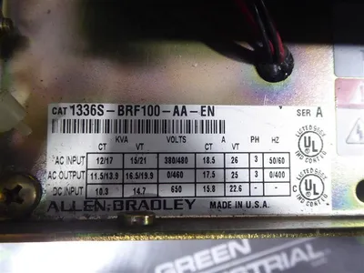Allen Bradley 1336S-BRF100-AA-EN Open Type Variable Frequency Drive 10 HP Used