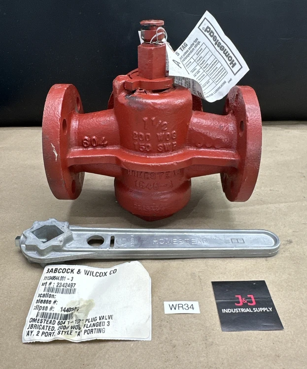 New | in-Stock Babcock & Wilcox 1545-A Valves/Fittings Indiana US | J&J Industrial Supply #867926