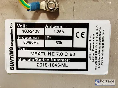 USED 2018 BUNTING MAGNETICS MEATLINE 07 O 60
