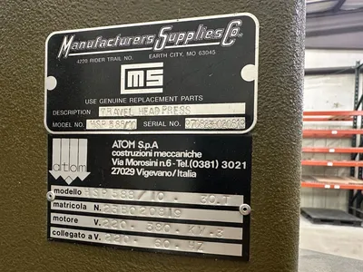 ATOM HSP588 Die Cutting Presses | Mohawk Machinery (2)