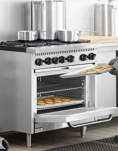 Natural Gas or Propane 6 Burner 36" Range with Standard Oven - 210,000 BTU