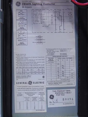 General Electric CR360L 300-Line Control 30 Amp Lighting Contactor Assembly Used