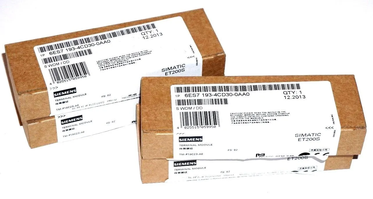4 NEW FACTORY SEALED SIEMENS 6ES7-193-4CD30-0AA0 TERMINAL ASSEMBLIES