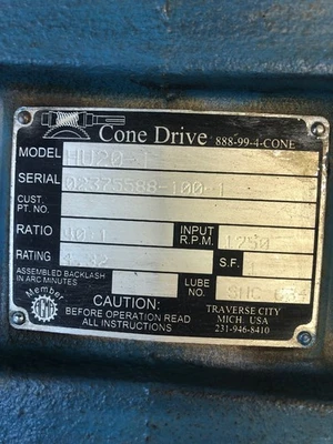 USED CONEDRIVE TEXTRON HU20-1