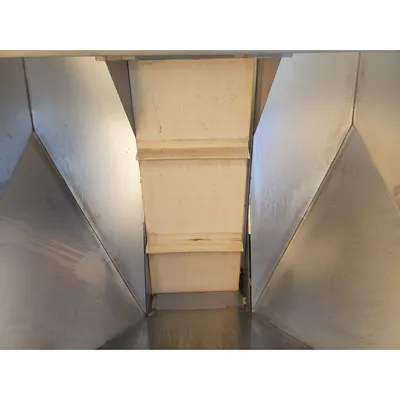 Used Stainless Steel 12"W Cleated Incline Belt Conveyor 6'-3" Disch. Ht