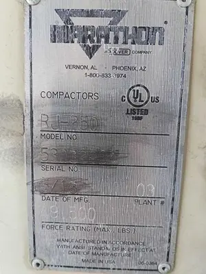 Used MARATHON RJ-250 SC Trash Compactors California US | MICHAM2813 INC #1516643
