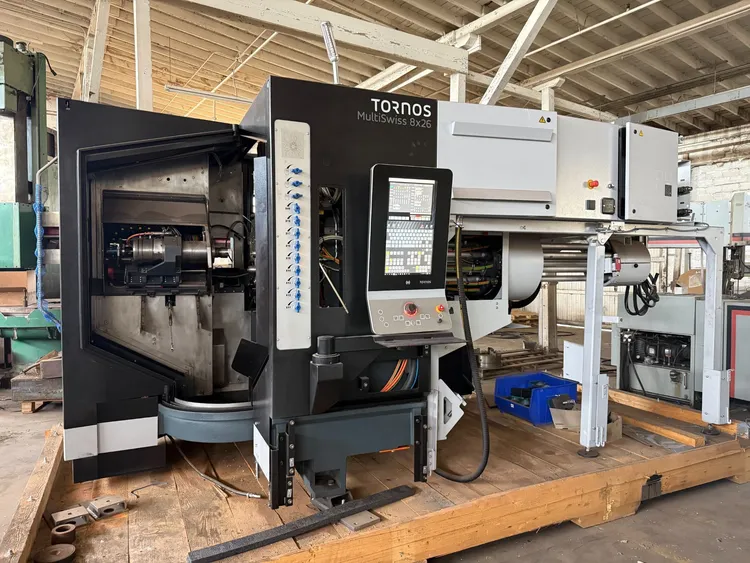 Used 2022 TORNOS MULTISWISS 8X26 Swiss Type Automatic Screw Machines California US | Turner's Machinery #64573