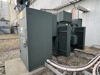 3000 kVA Oil-Filled ONAN/ONAF Transformer, HV. 13800, LV. 2400Y/1385
