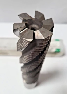2" Hanita End Mill High Speed Steel HSS 6 Flutes Rougher 2 x 2 x 8 x 11-3/4