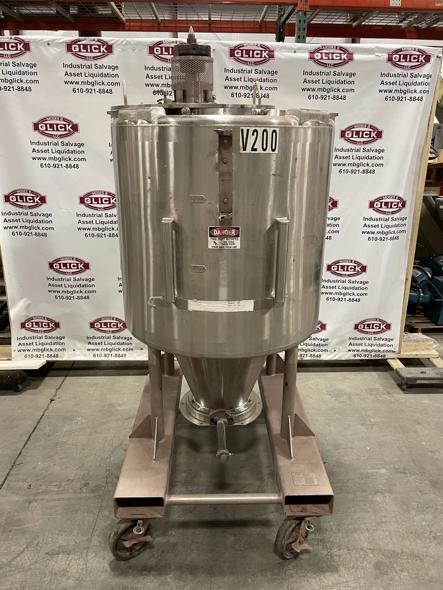 ReadCo 20 ft³ Stainless CBM Containerized Batch Powder Blending/Mixing Tank
