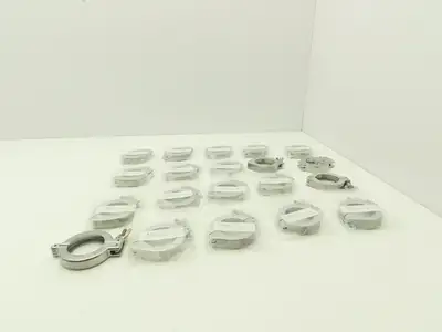 Nor-Cal NW-40-CP Aluminum Wing Nut Clamp for DN 40 ISO-KF Flange Lot of 20