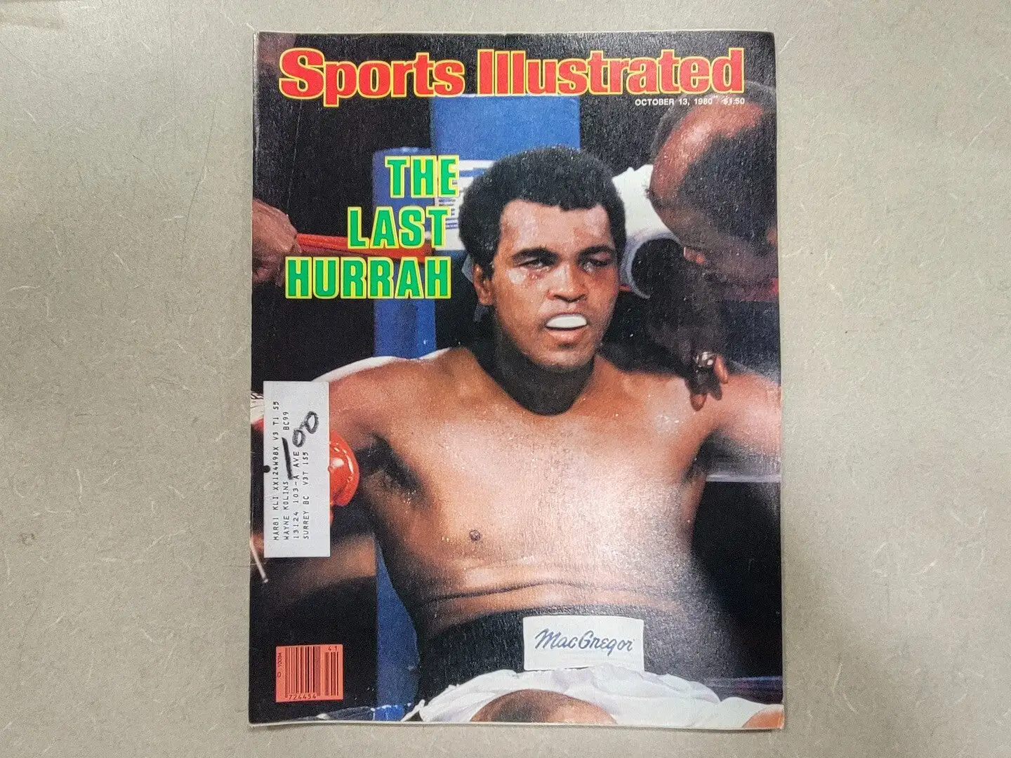 USED SPORTS ILLUSTRATED OCTOBER 13, 1980