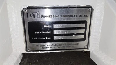 4.5" PTI Water Ring Pelletizing Line, Vented Barrel