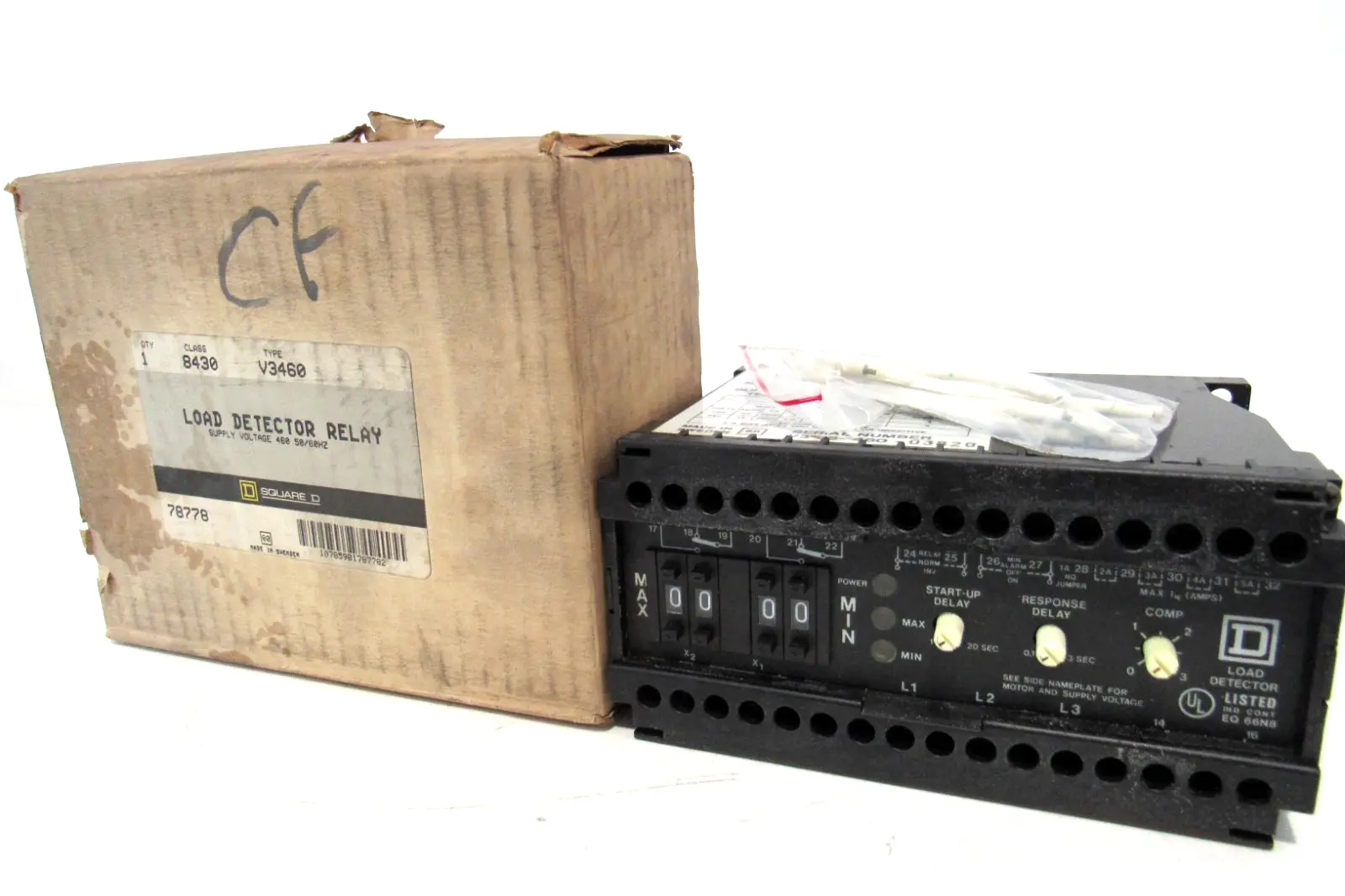 NEW SQUARE D 8430-V3460 LOAD DETECTOR 8430V3460