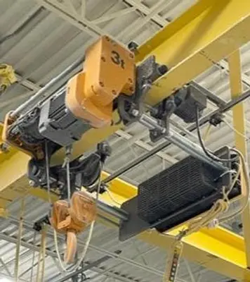 2022 3 Ton Harrington Electric Wire Rope Hoist with Motorized Trolley