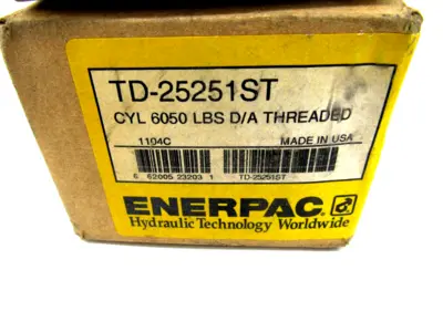 NEW ENERPAC TD-25251ST THREADED CYLINDER 6050LBS TD25251ST