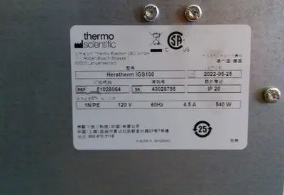 Used _UNKNOWN_ _UNKNOWN_ Thermostatic Incubators California US | R&D Laboratory Equipment #1366686