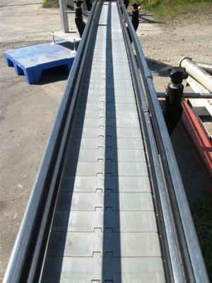 150mm Wide Plastic Link Belt Conveyor 2,950mm Long