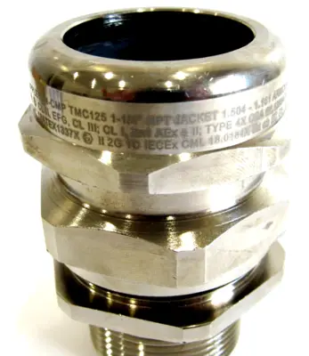 NEW APPLETON-CMP PRODUCTS TMC125NB CONNECTOR CABLE 1-1/4" NPT