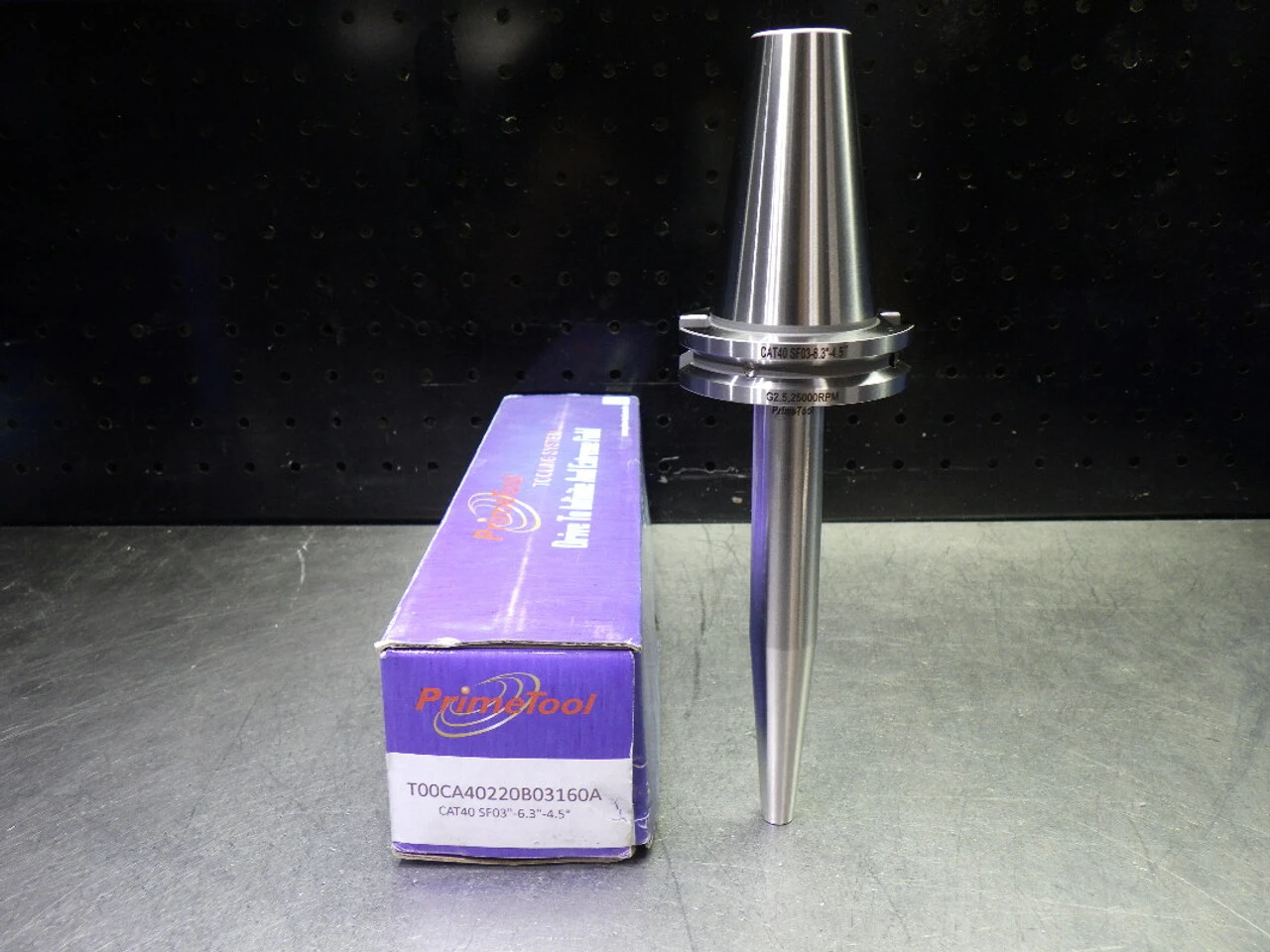 PrimeTool CAT40 3mm Shrink Fit Tool Holder 6.3" Pro T00CA40220B03160A (LOC2288B)